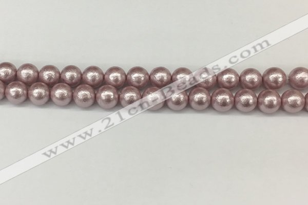 CSB2242 15.5 inches 8mm round wrinkled shell pearl beads wholesale