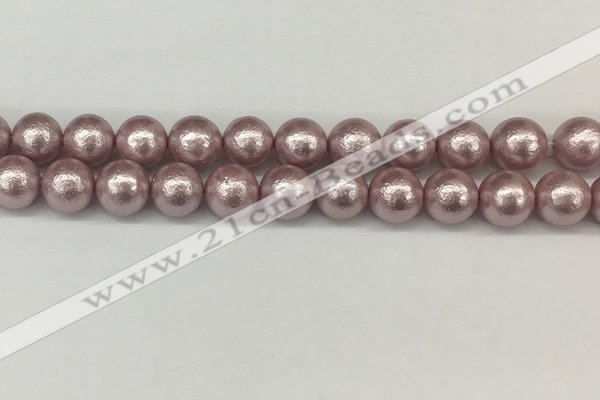 CSB2244 15.5 inches 12mm round wrinkled shell pearl beads wholesale