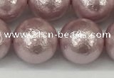 CSB2246 15.5 inches 16mm round wrinkled shell pearl beads wholesale