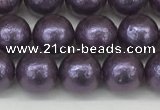 CSB2271 15.5 inches 6mm round wrinkled shell pearl beads wholesale