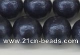 CSB2344 15.5 inches 12mm round wrinkled shell pearl beads wholesale