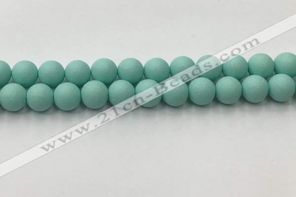 CSB2554 15.5 inches 12mm round matte wrinkled shell pearl beads