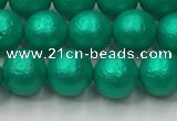 CSB2561 15.5 inches 6mm round matte wrinkled shell pearl beads