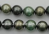 CSB385 15.5 inches 14mm round mixed color shell pearl beads