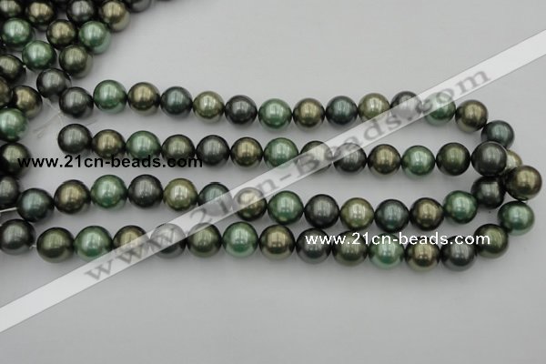 CSB385 15.5 inches 14mm round mixed color shell pearl beads