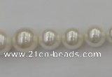 CSB400 15.5 inches 8mm - 16mm round shell pearl beads