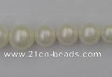 CSB401 15.5 inches 8mm - 16mm round shell pearl beads