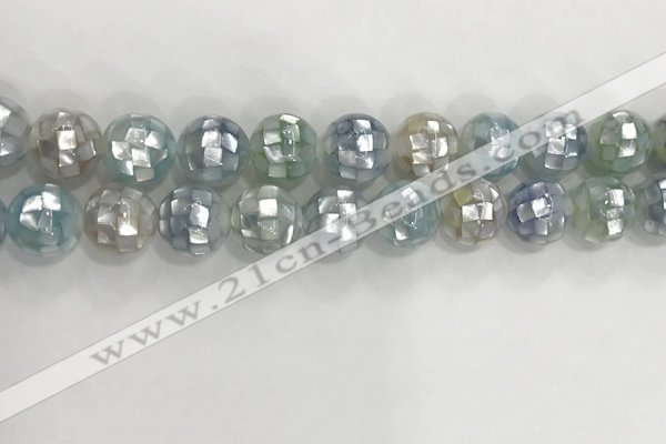 CSB4033 15.5 inches 14mm ball abalone shell beads wholesale