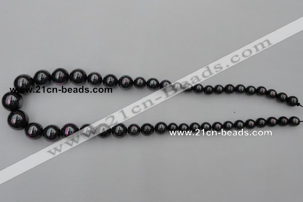 CSB404 15.5 inches 8mm - 16mm round shell pearl beads