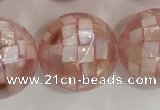 CSB4060 15.5 inches 20mm ball abalone shell beads wholesale