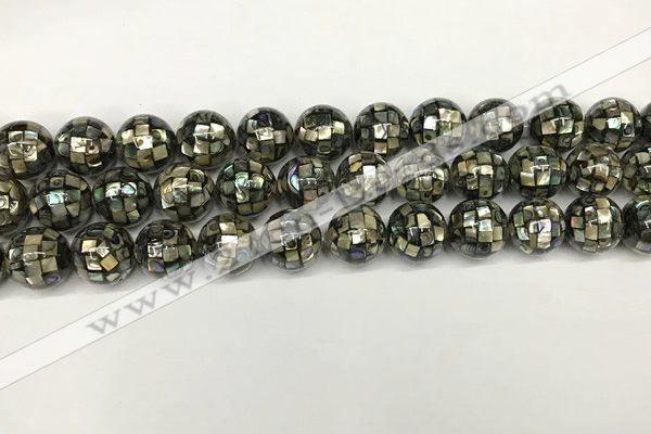 CSB4100 15.5 inches 10mm ball abalone shell beads wholesale