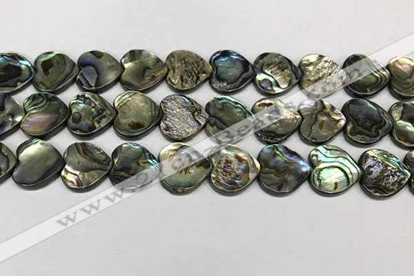 CSB4114 15.5 inches 14mm heart abalone shell beads wholesale