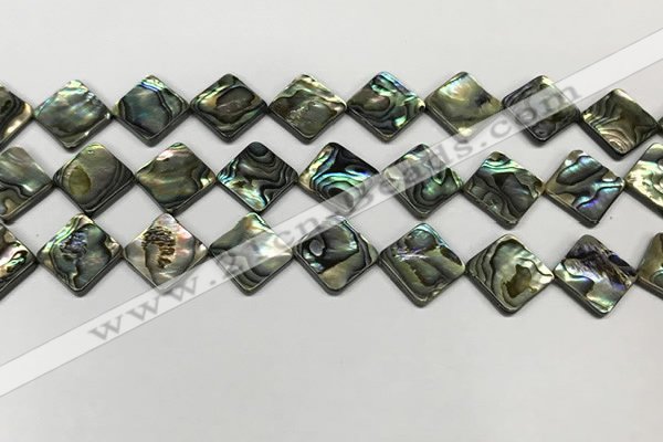 CSB4120 15.5 inches 12*12mm diamond abalone shell beads wholesale