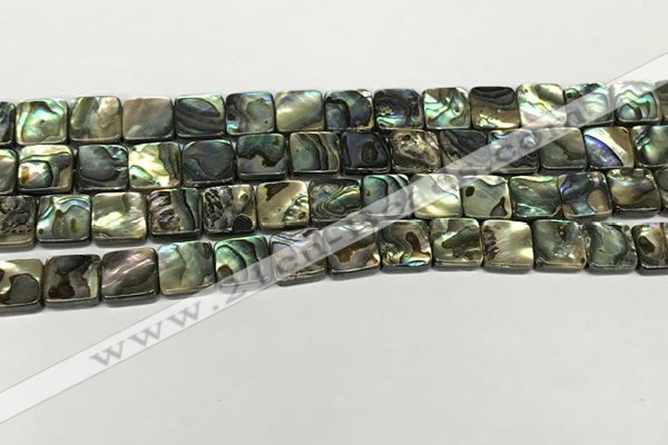 CSB4144 15.5 inches 10*10mm square abalone shell beads wholesale