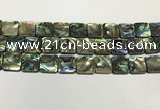 CSB4147 15.5 inches 16*16mm square abalone shell beads wholesale