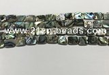 CSB4151 15.5 inches 8*10mm rectangle abalone shell beads wholesale