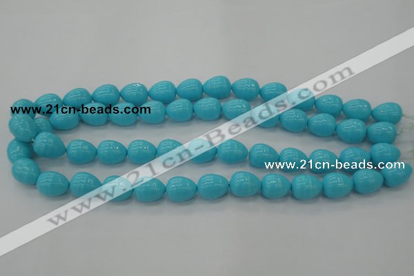 CSB555 15.5 inches 12*15mm whorl teardrop shell pearl beads