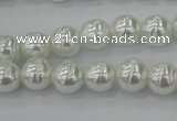 CSB600 15.5 inches 10mm whorl round shell pearl beads