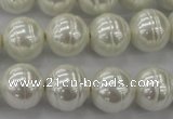 CSB620 15.5 inches 14mm whorl round shell pearl beads