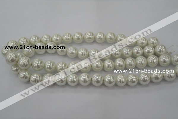 CSB620 15.5 inches 14mm whorl round shell pearl beads