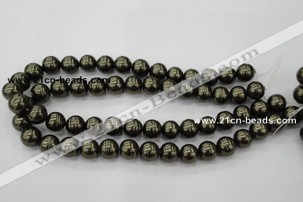 CSB622 15.5 inches 14mm whorl round shell pearl beads