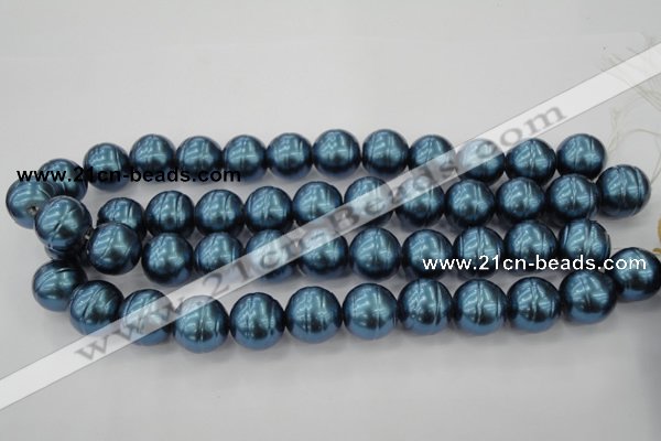 CSB648 15.5 inches 18mm whorl round shell pearl beads