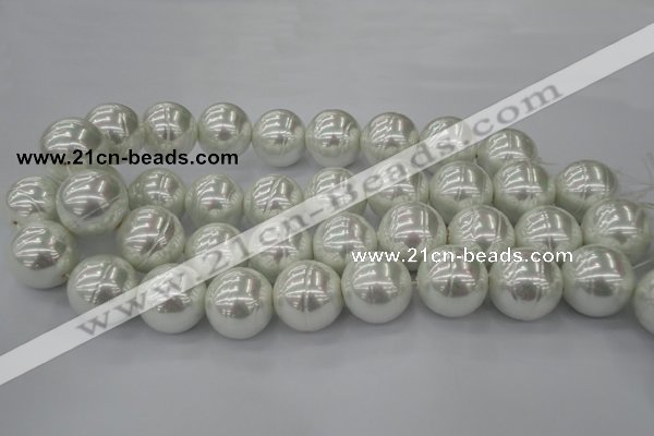 CSB660 15.5 inches 22mm whorl round shell pearl beads