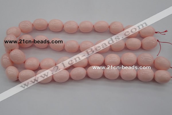 CSB676 15.5 inches 16*19mm oval shell pearl beads