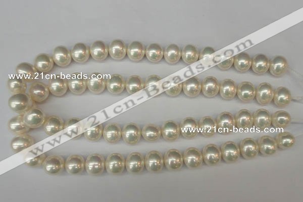 CSB800 15.5 inches 13*15mm oval shell pearl beads wholesale