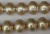 CSB802 15.5 inches 13*15mm oval shell pearl beads wholesale