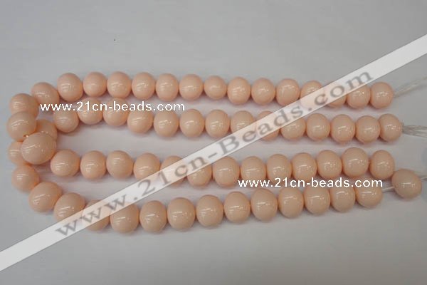 CSB810 15.5 inches 13*15mm oval shell pearl beads wholesale