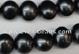 CSB818 15.5 inches 13*15mm oval shell pearl beads wholesale