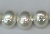 CSB825 15.5 inches 16*19mm oval shell pearl beads wholesale