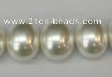 CSB826 15.5 inches 16*19mm oval shell pearl beads wholesale