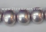 CSB830 15.5 inches 16*19mm oval shell pearl beads wholesale