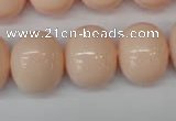 CSB834 15.5 inches 16*19mm oval shell pearl beads wholesale