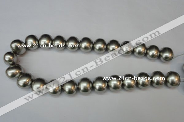 CSB836 15.5 inches 16*19mm oval shell pearl beads wholesale