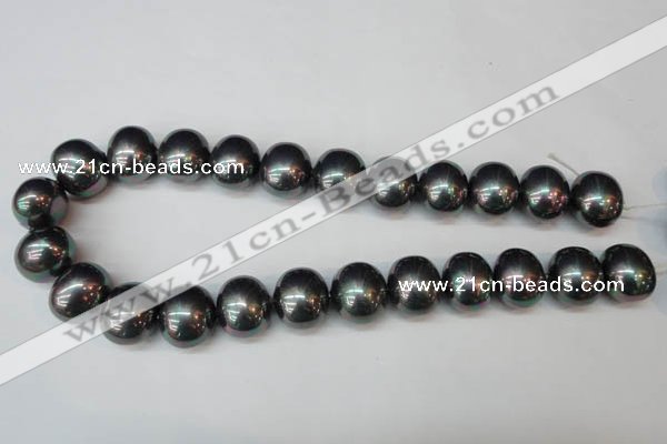 CSB838 15.5 inches 16*19mm oval shell pearl beads wholesale