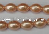 CSB848 15.5 inches 10*14mm rice shell pearl beads wholesale