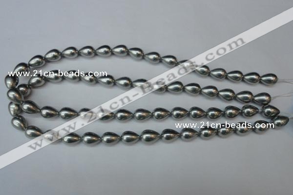 CSB860 15.5 inches 10*12mm teardrop shell pearl beads wholesale