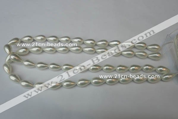CSB864 15.5 inches 9*16mm teardrop shell pearl beads wholesale