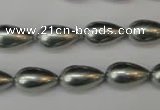 CSB865 15.5 inches 9*16mm teardrop shell pearl beads wholesale