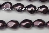 CSB891 15.5 inches 12*14mm teardrop shell pearl beads wholesale