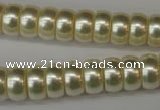 CSB901 15.5 inches 6*12mm rondelle shell pearl beads wholesale