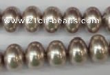 CSB908 15.5 inches 10*14mm rondelle shell pearl beads wholesale