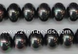 CSB909 15.5 inches 10*14mm rondelle shell pearl beads wholesale