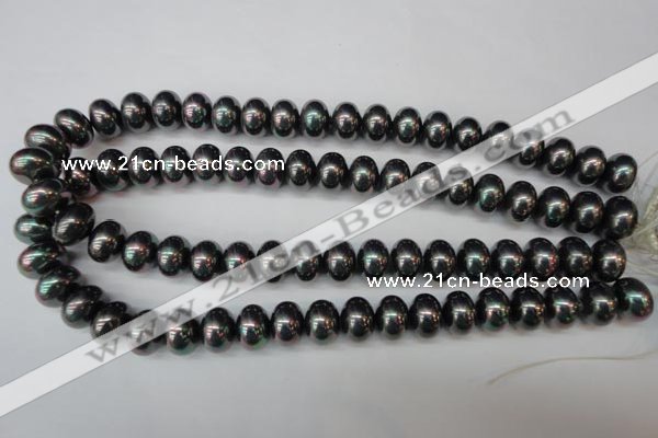 CSB909 15.5 inches 10*14mm rondelle shell pearl beads wholesale