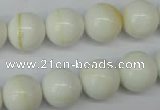 CSB955 15.5 inches 14mm round shell pearl beads wholesale