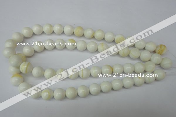 CSB955 15.5 inches 14mm round shell pearl beads wholesale