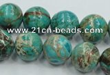 CSE02 15.5 inches 16mm round natural sea sediment jasper beads